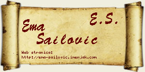 Ema Sailović vizit kartica
